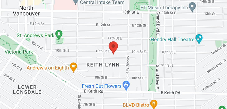map of 427 E 10TH STREET